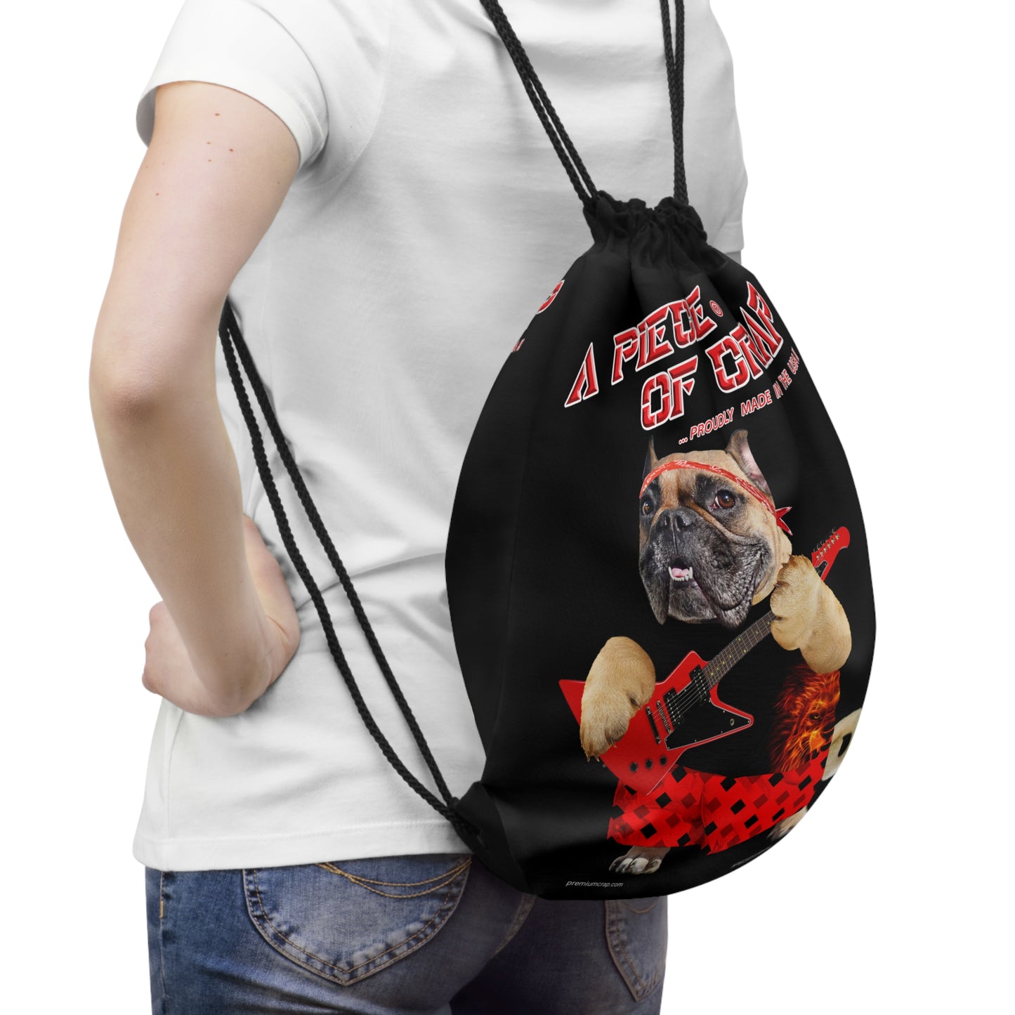 A Piece of Crap II Drawstring Bag