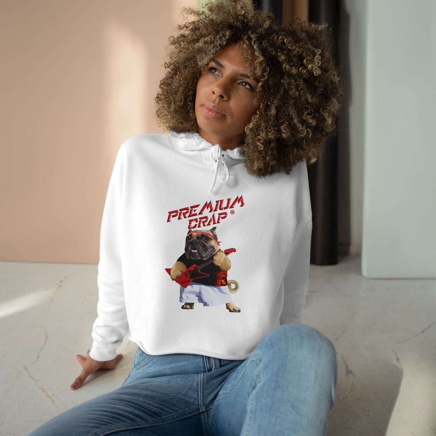 Premium Crap Cropped Hoodie