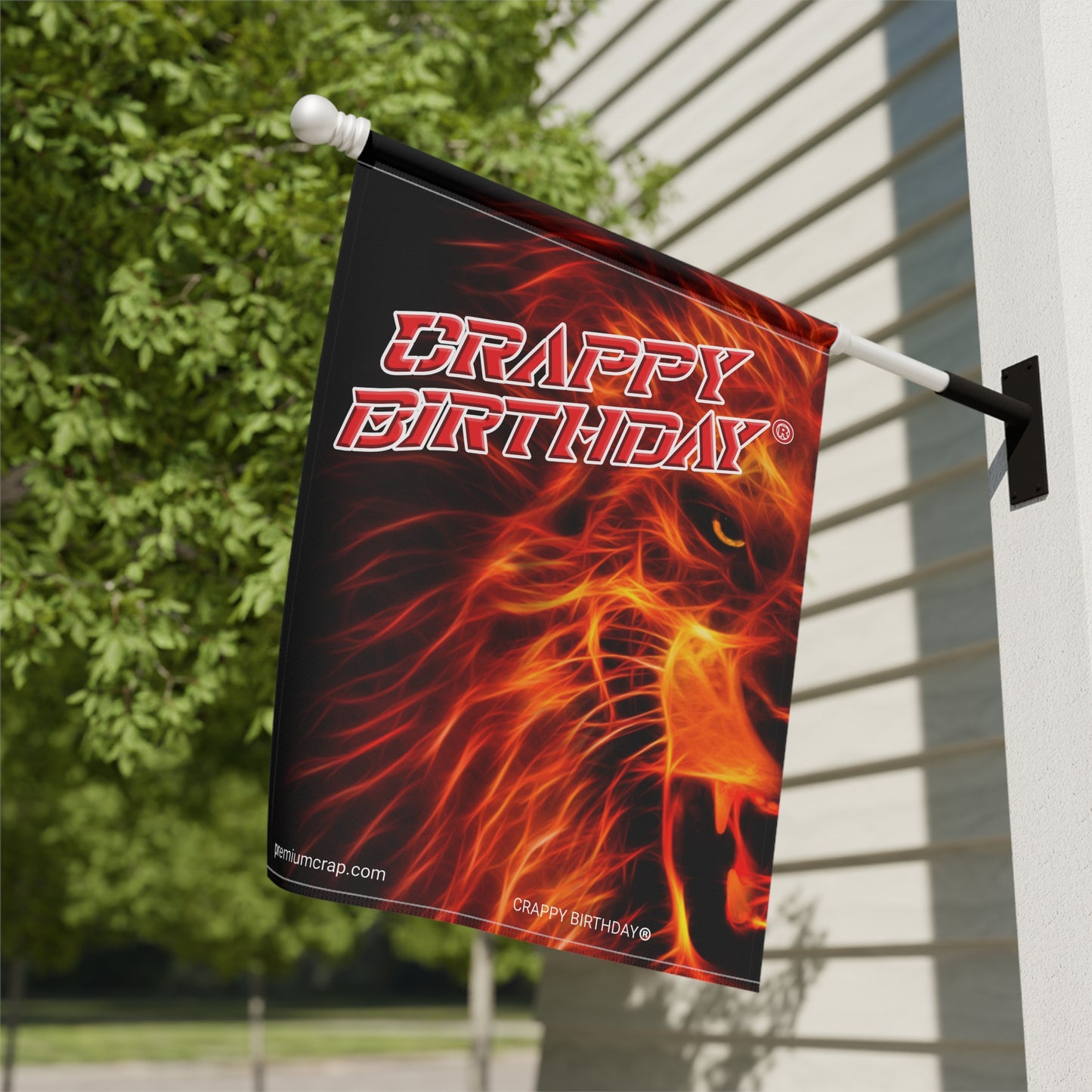 Crappy Birthday Garden & House Banner