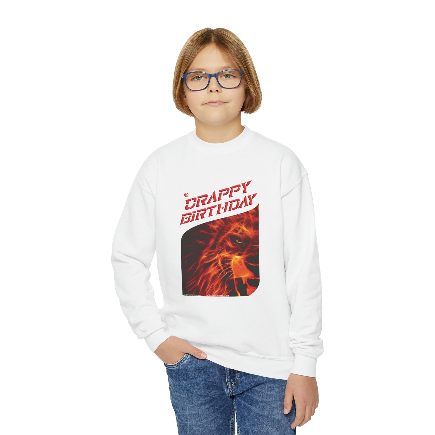 Crappy Birthday Youth Crewneck Sweatshirt