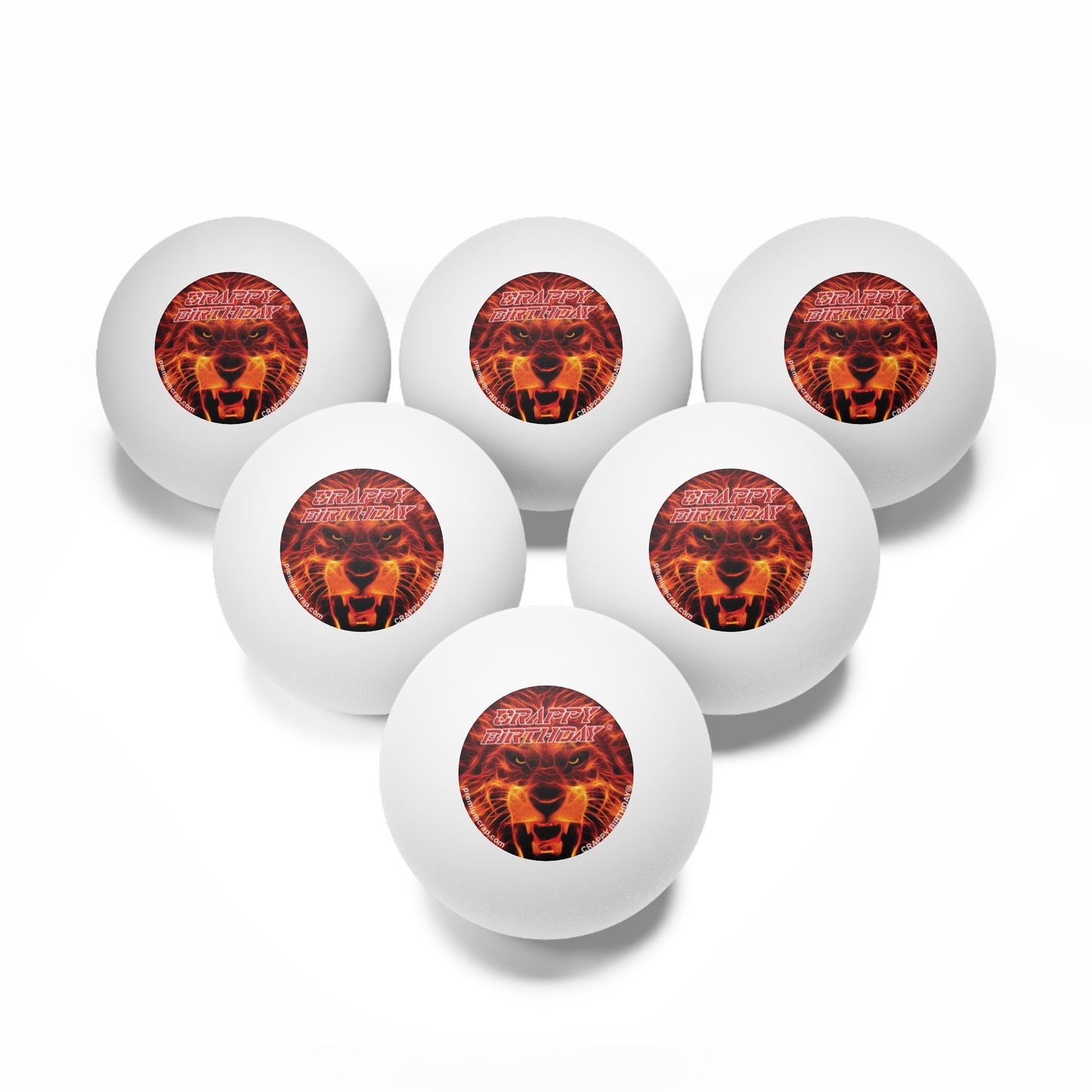 Crappy Birthday Ping Pong Balls