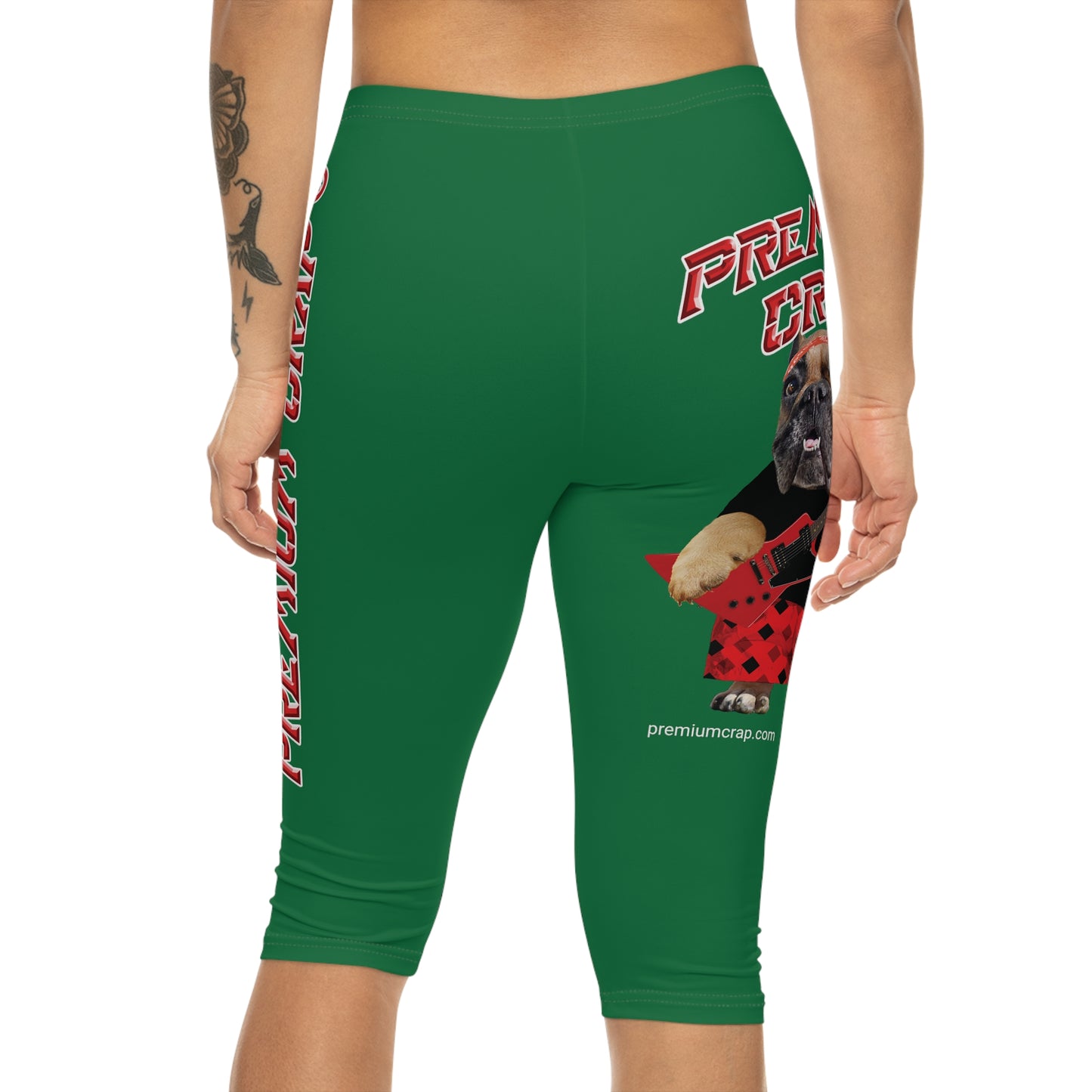 Premium Crap II Women’s Capri Leggings - Dark Green