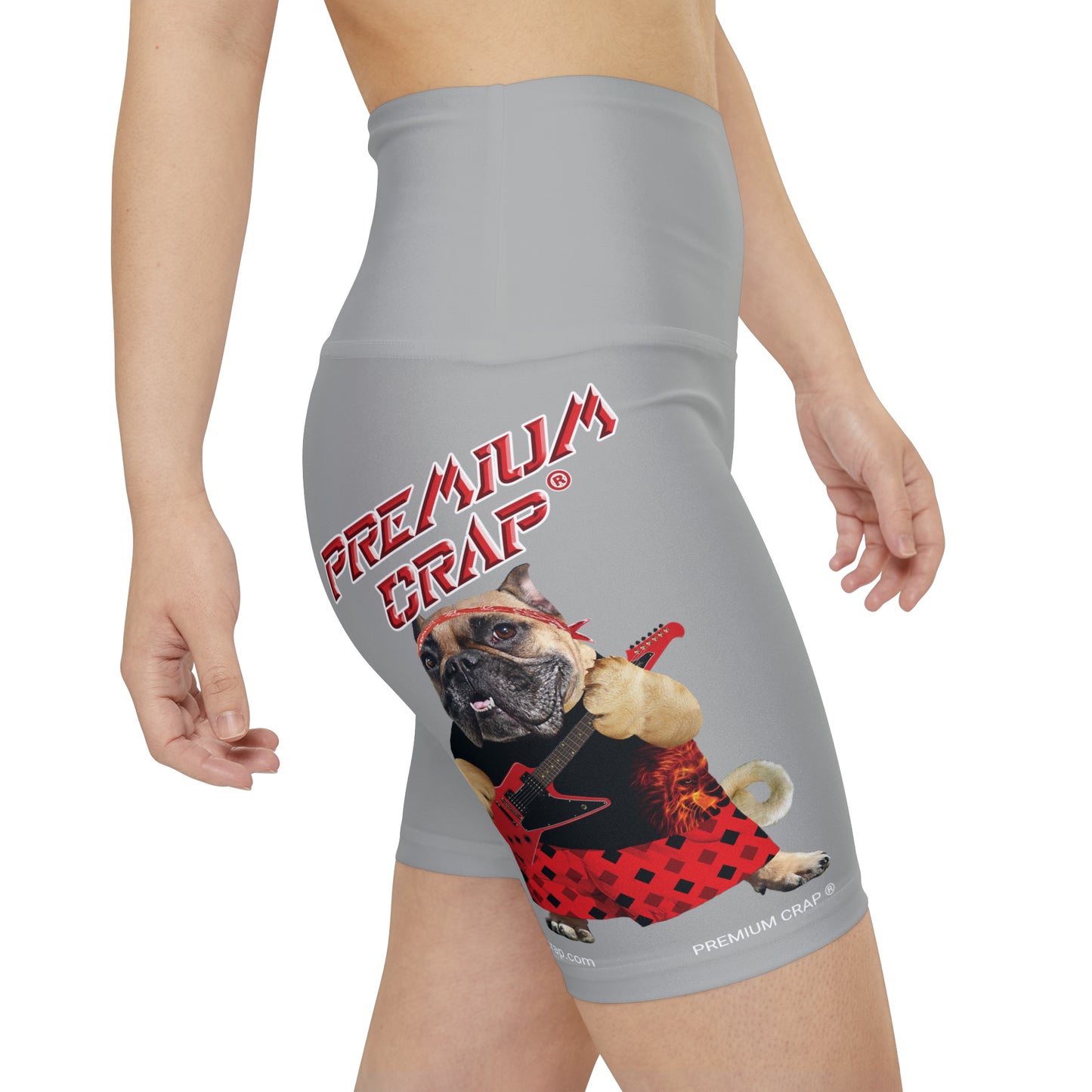 Premium Crap II Women's Workout Shorts - Light Grey