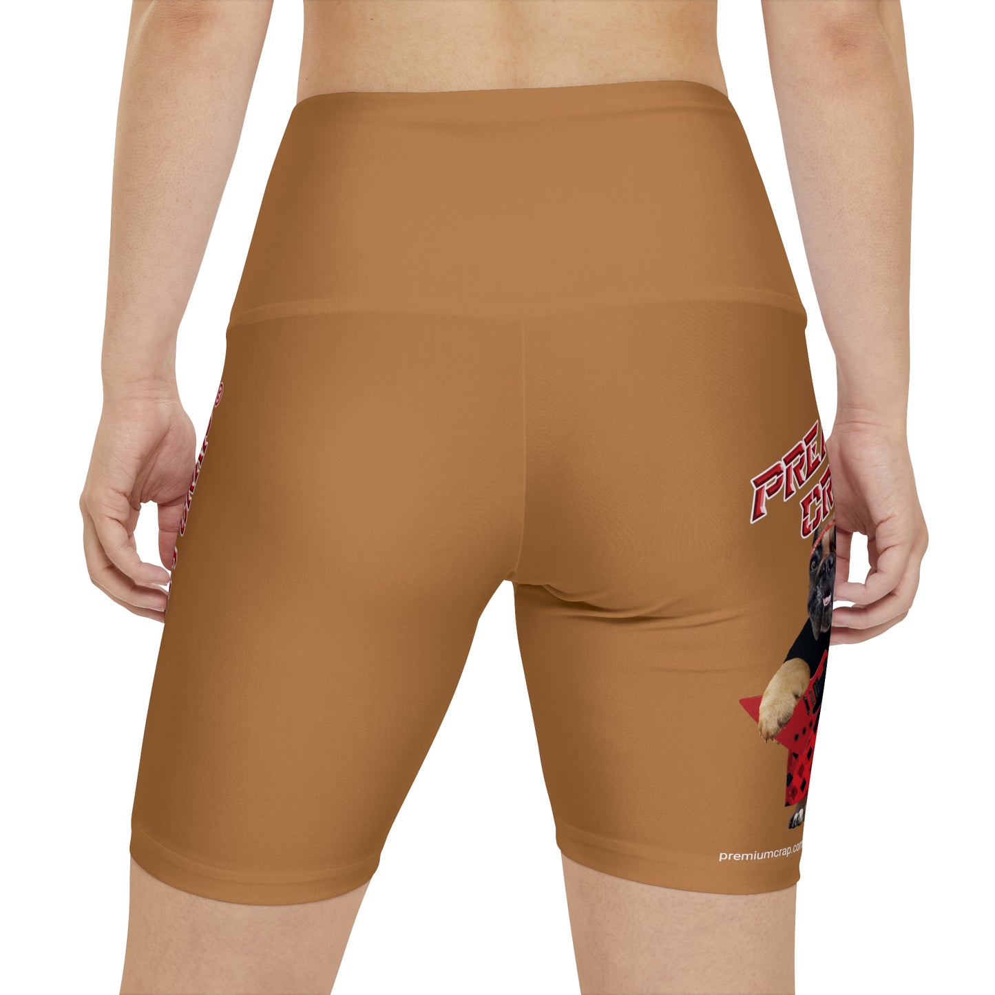 Premium Crap II Women's Workout Shorts - Light Brown