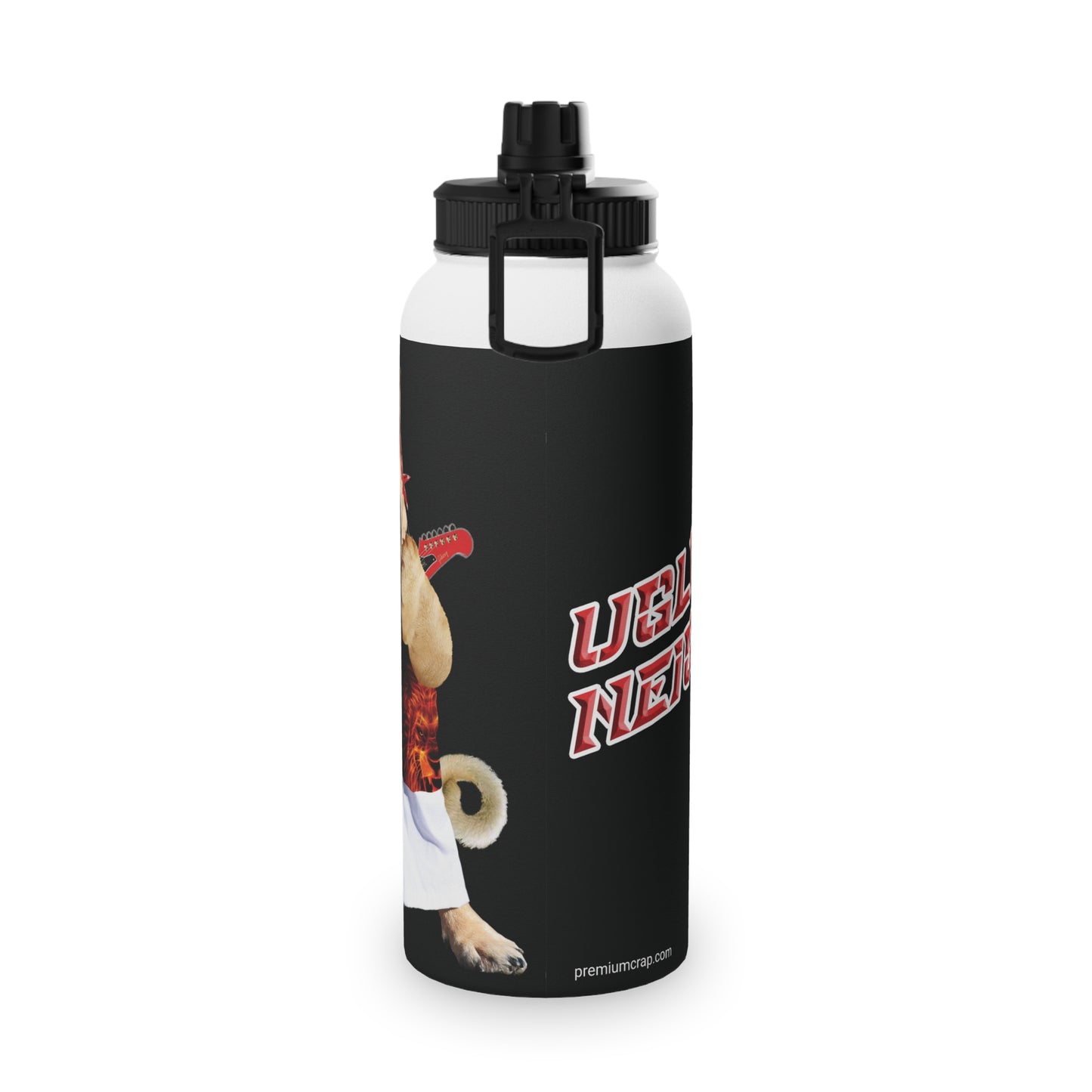 Ugly Neighbor Stainless Steel Water Bottle, Sports Lid