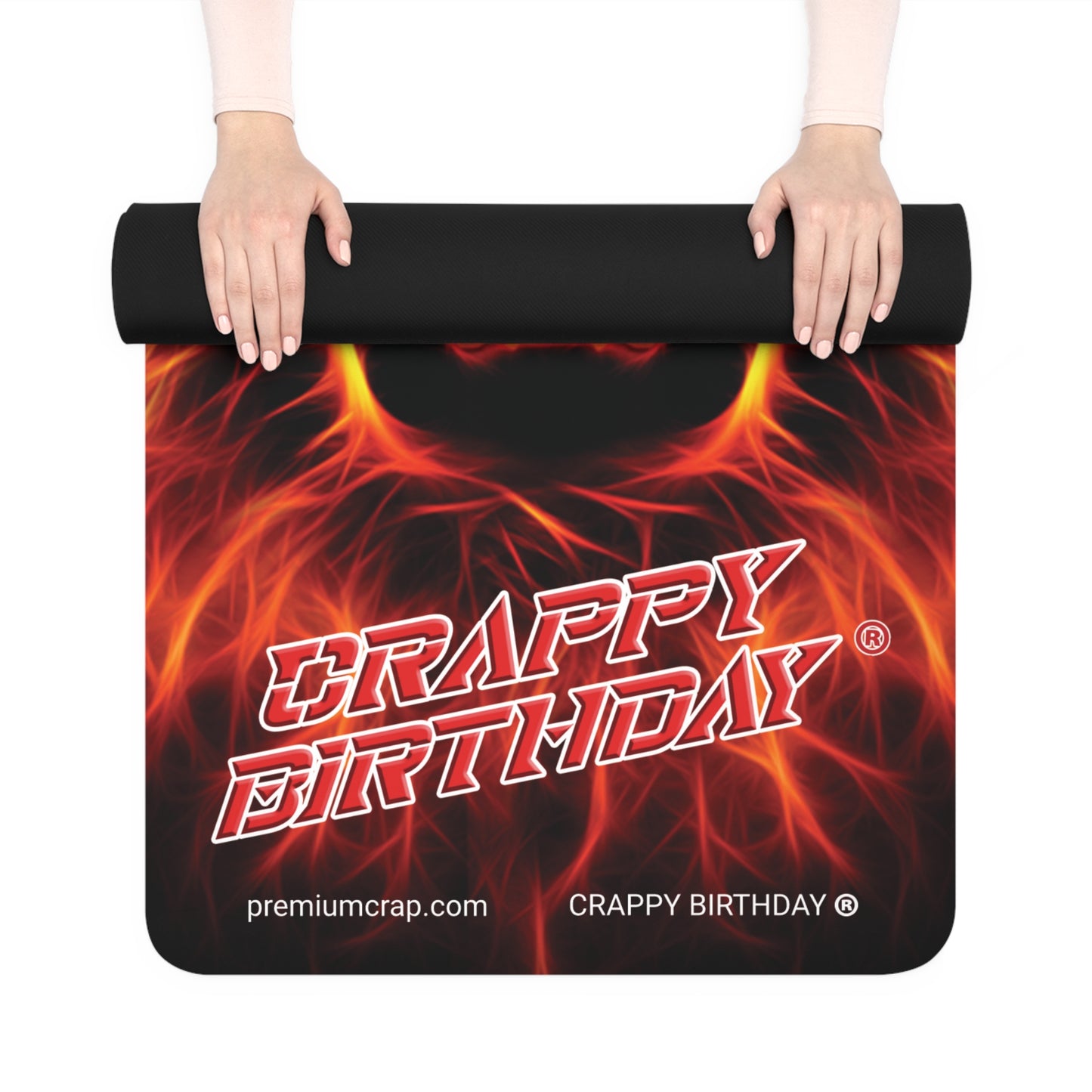 Crappy Birthday Rubber Yoga Mat