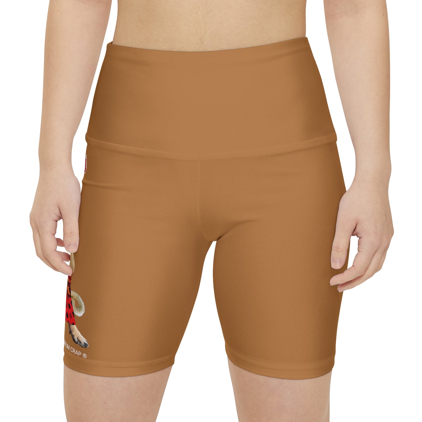 Premium Crap II Women's Workout Shorts - Light Brown