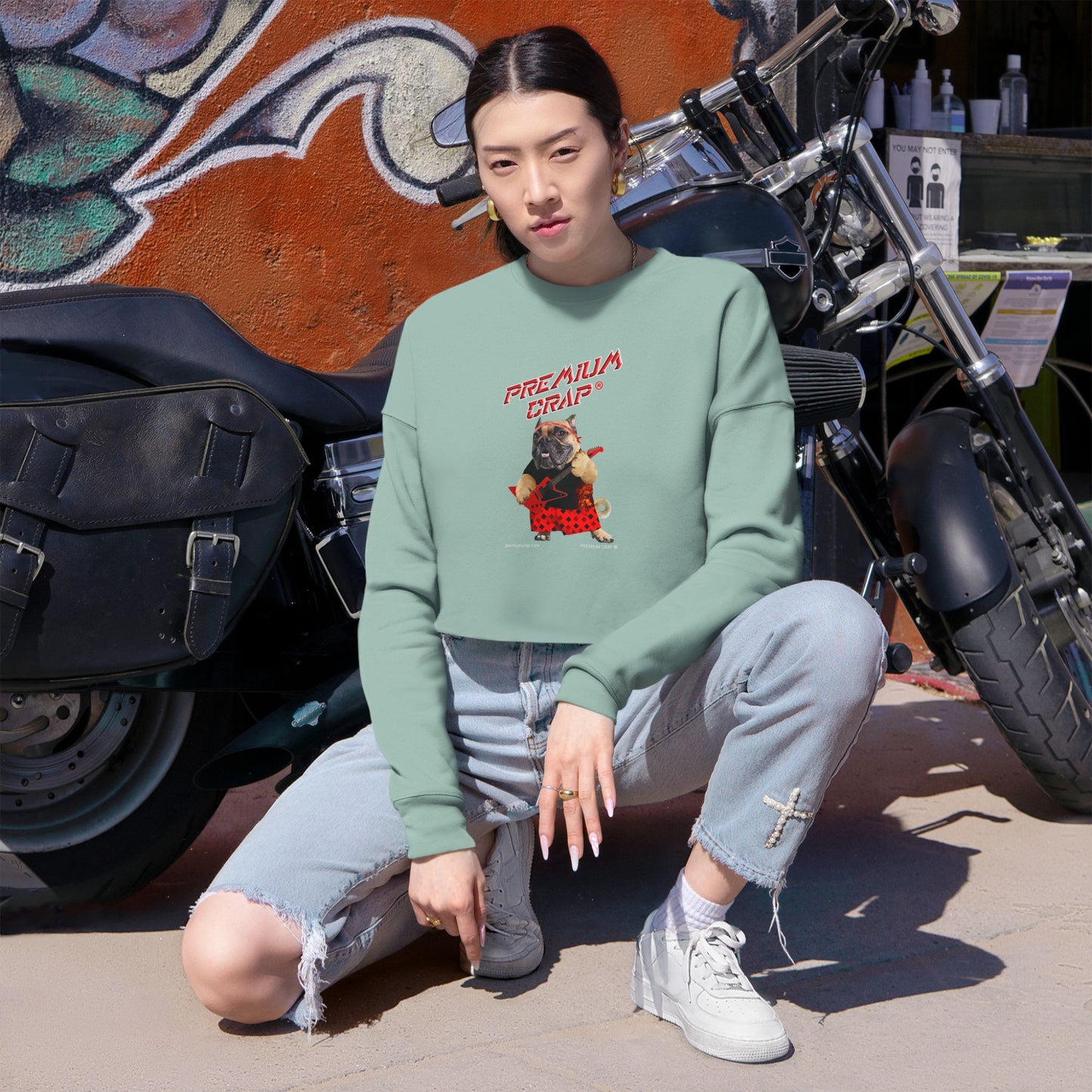 Premium Crap III Women's Cropped Sweatshirt