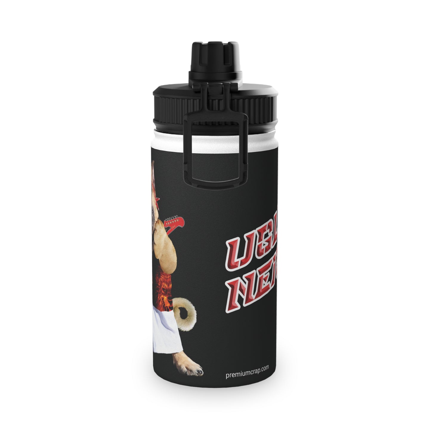 Ugly Neighbor Stainless Steel Water Bottle, Sports Lid