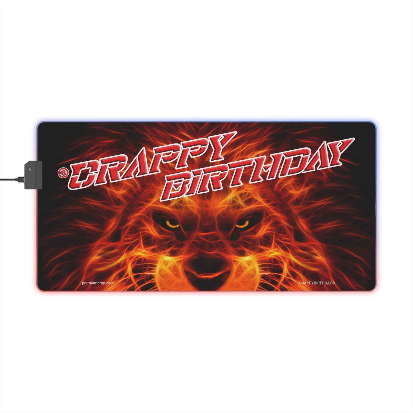 Crappy Birthday LED Gaming Mouse Pad