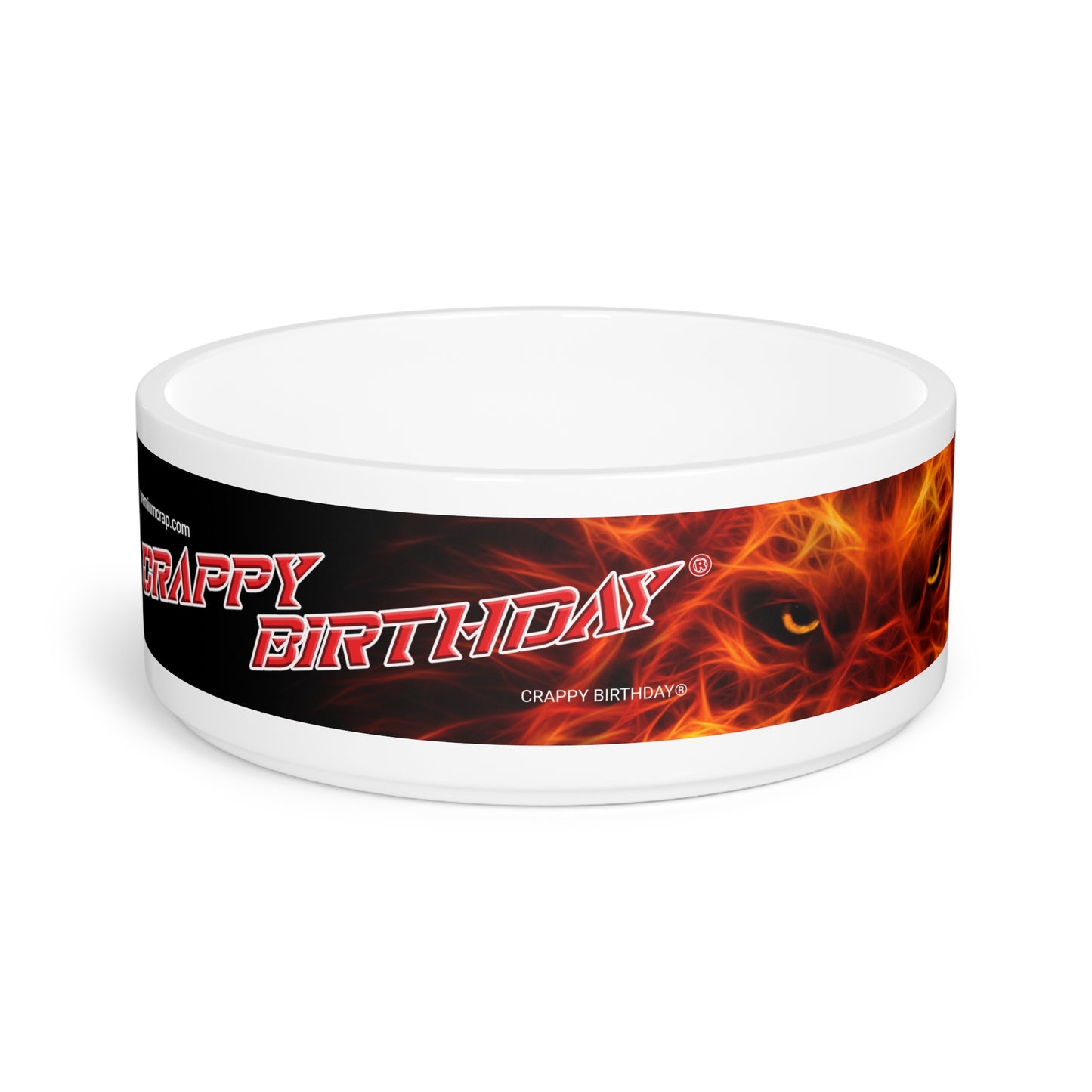 Crappy Birthday PoshPet Palace Dining Bowl