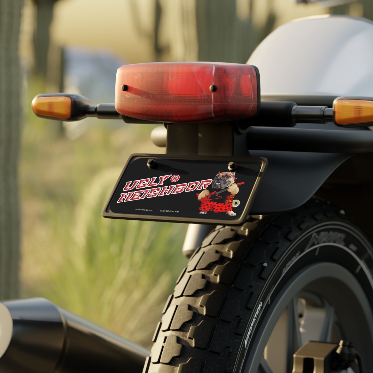 Ugly Neighbor II Mini License Plate