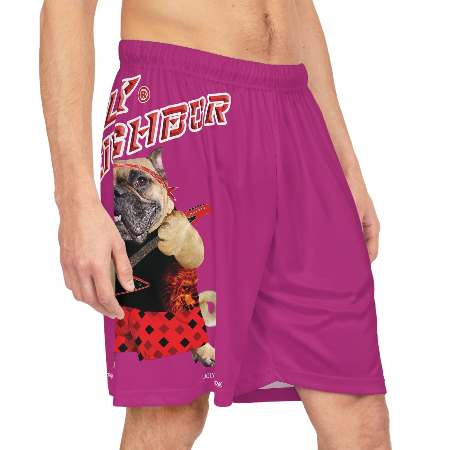 Ugly Neighbor II Basketball Shorts - Pink