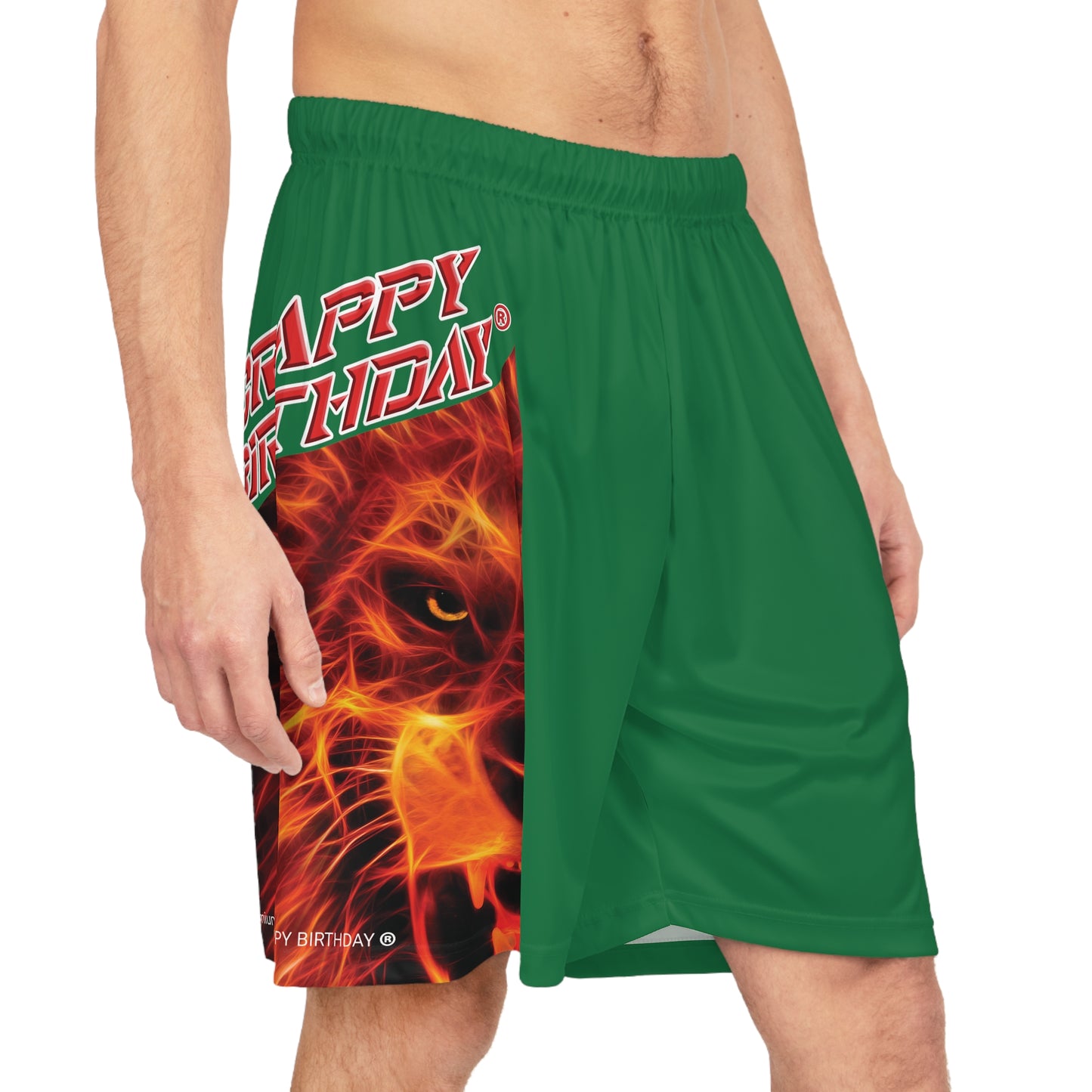 Crappy Birthday BougieBooty Baller Shorts - Dark Green