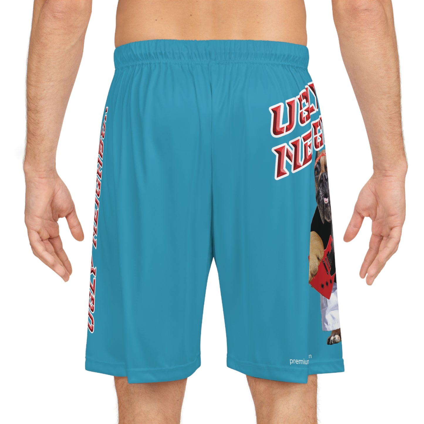 Ugly Neighbor BougieBooty Baller Shorts - Turquoise