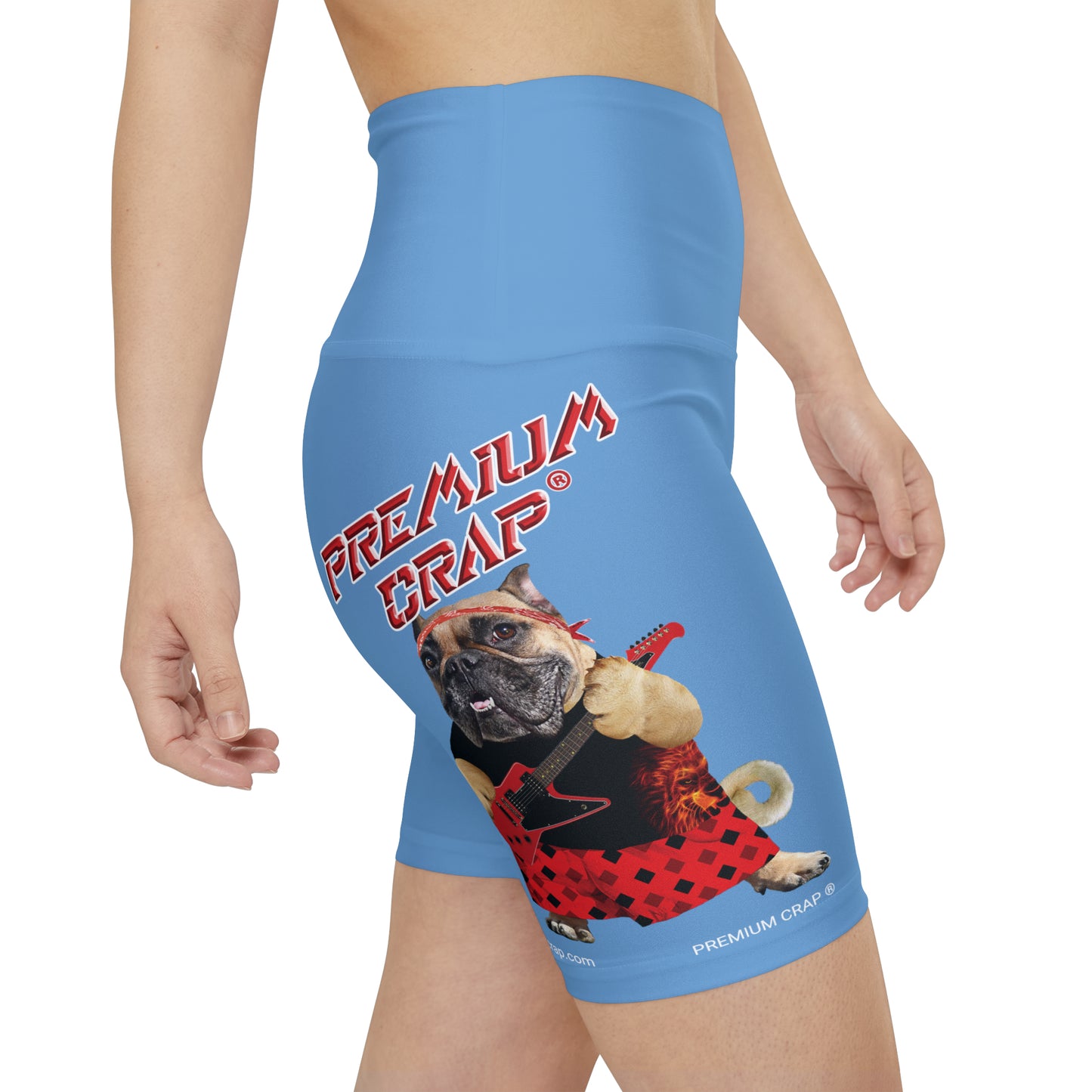 Premium Crap II Women's Workout Shorts - Light Blue