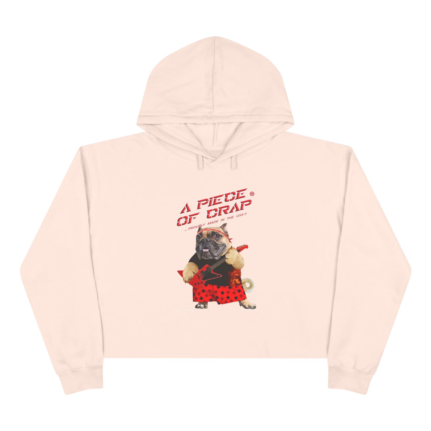 A Piece of Crap Cropped Hoodie