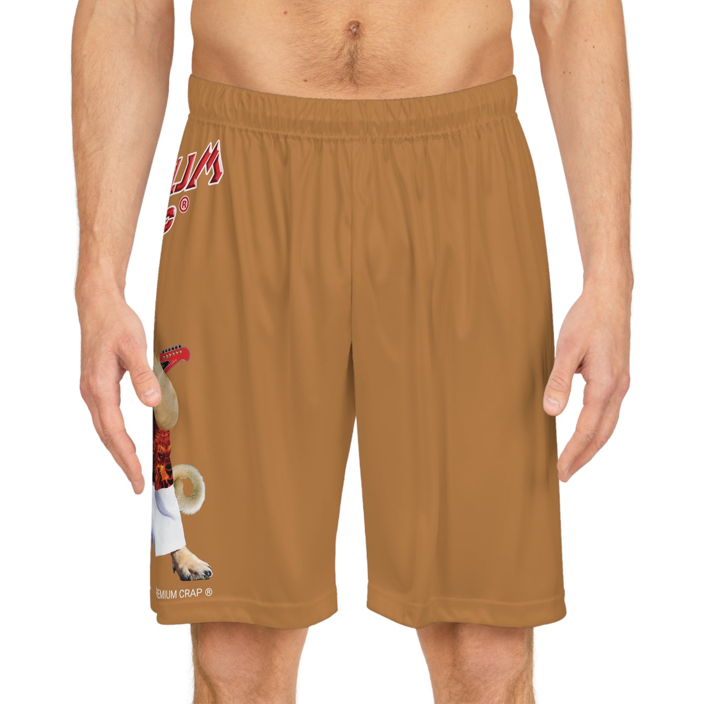 Premium Crap Basketball Shorts - Light Brown