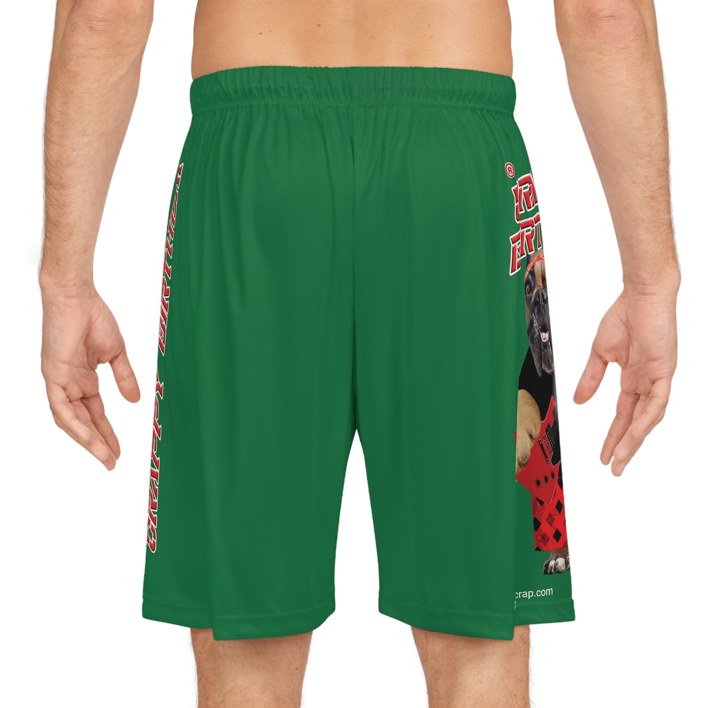 Crappy Birthday II Basketball Shorts - Dark Green