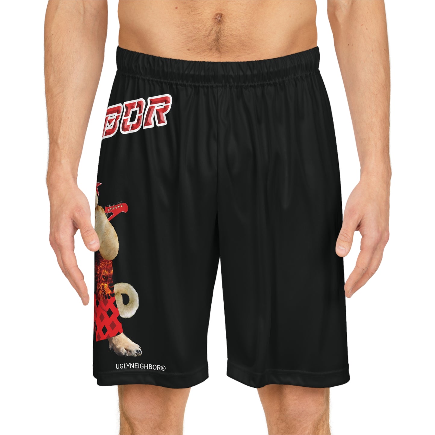 Ugly Neighbor II Basketball Shorts - Black