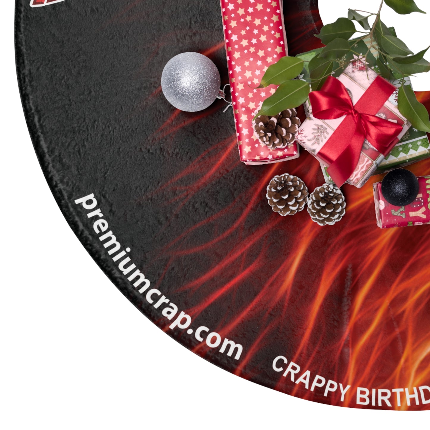 Crappy Birthday Christmas Tree Skirts