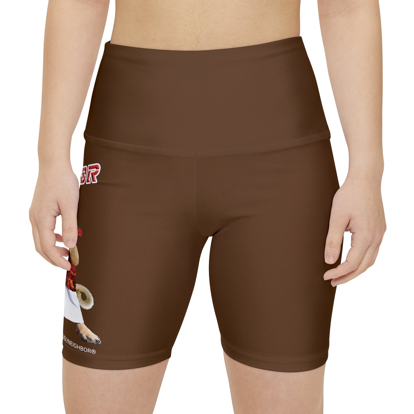 Ugly Neighbor WorkoutWit Shorts - Brown
