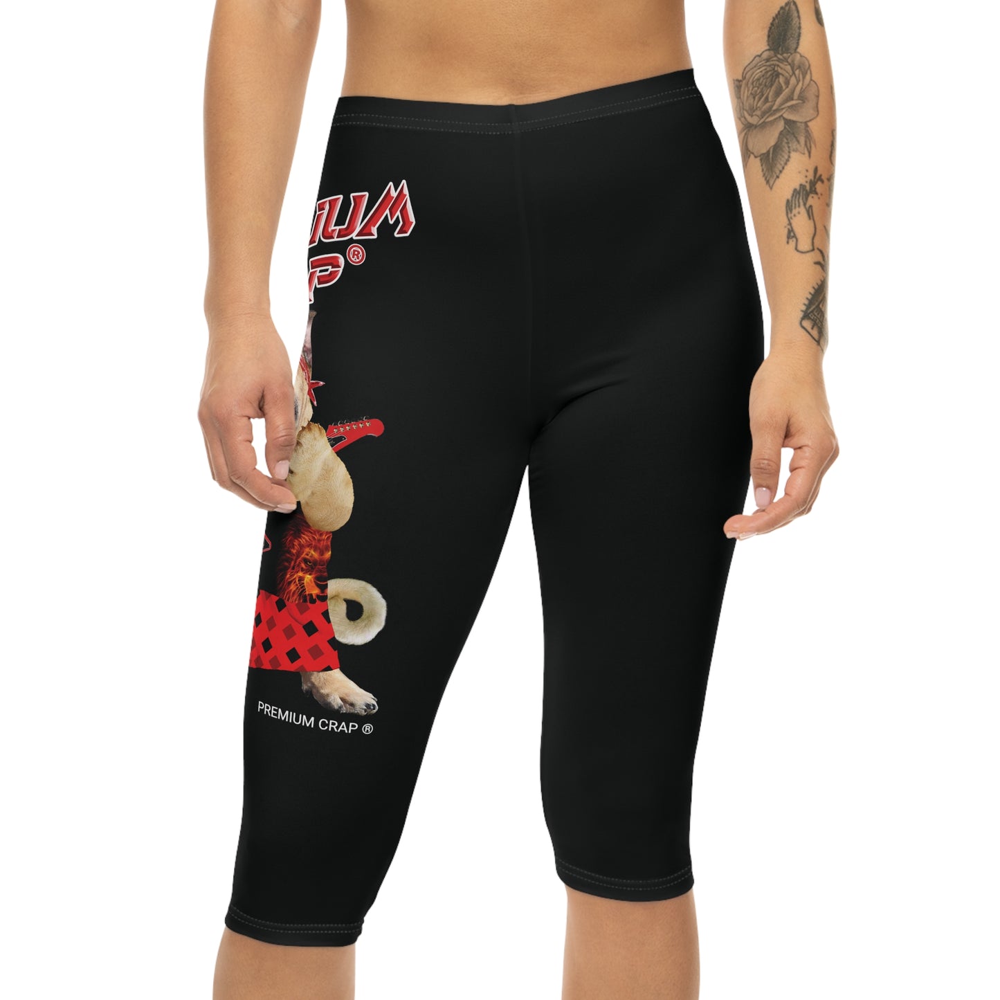 Premium Crap II Women’s Capri Leggings - Black