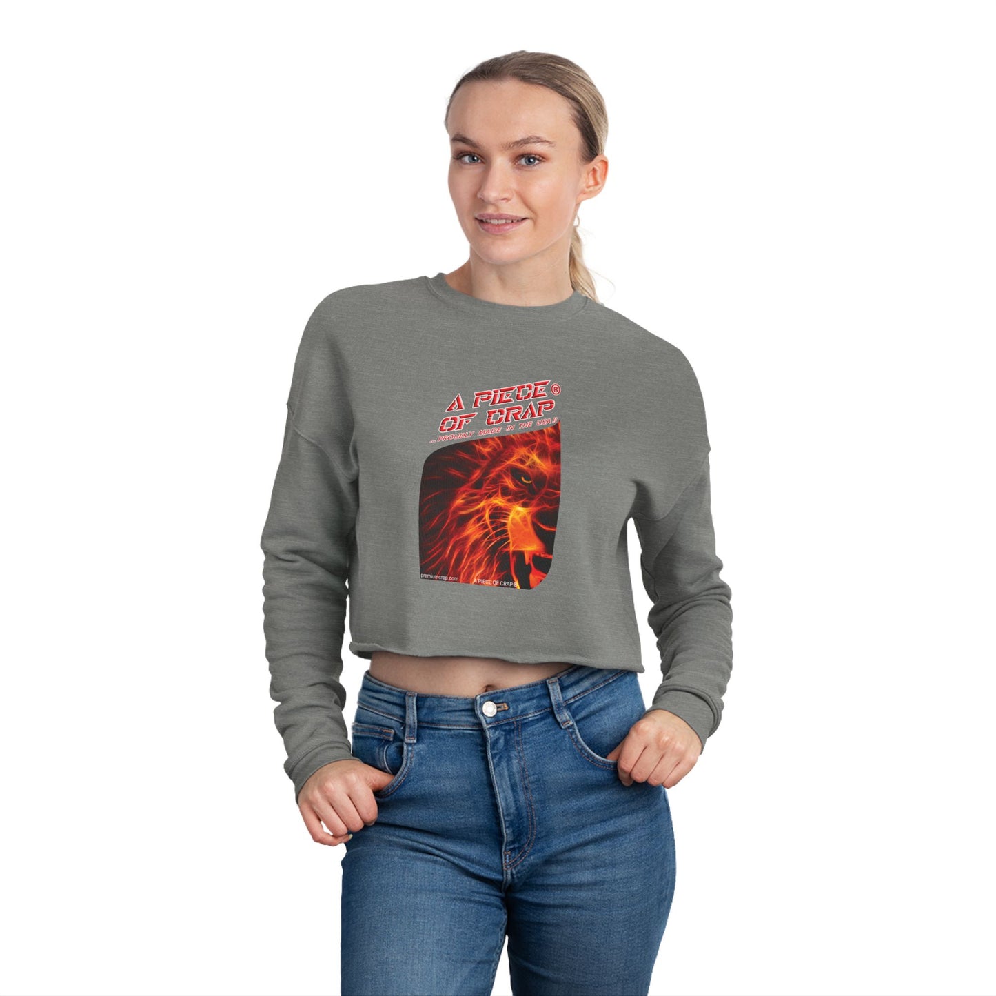 A Piece Of Crap Cropped Sweatshirt