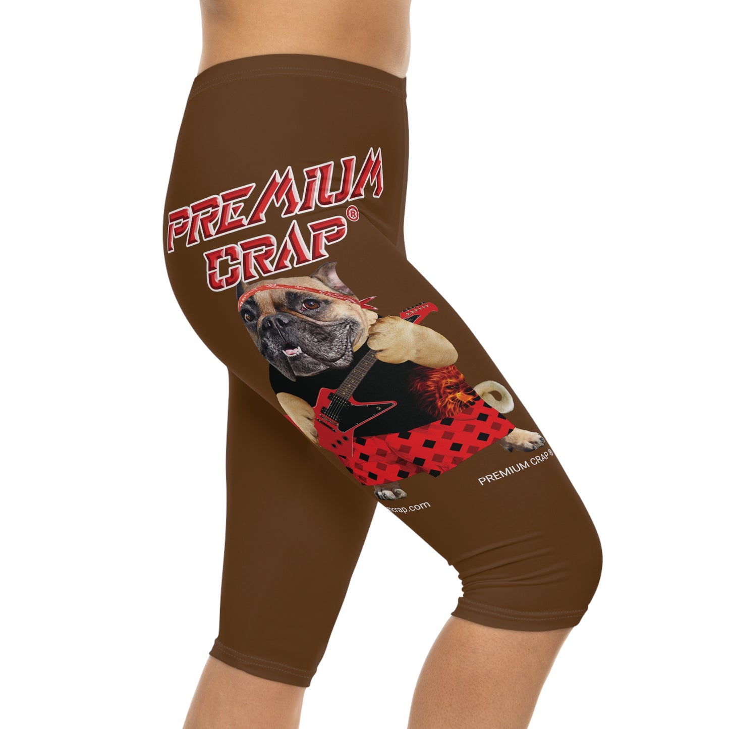 Premium Crap II Women’s Capri Leggings - Brown