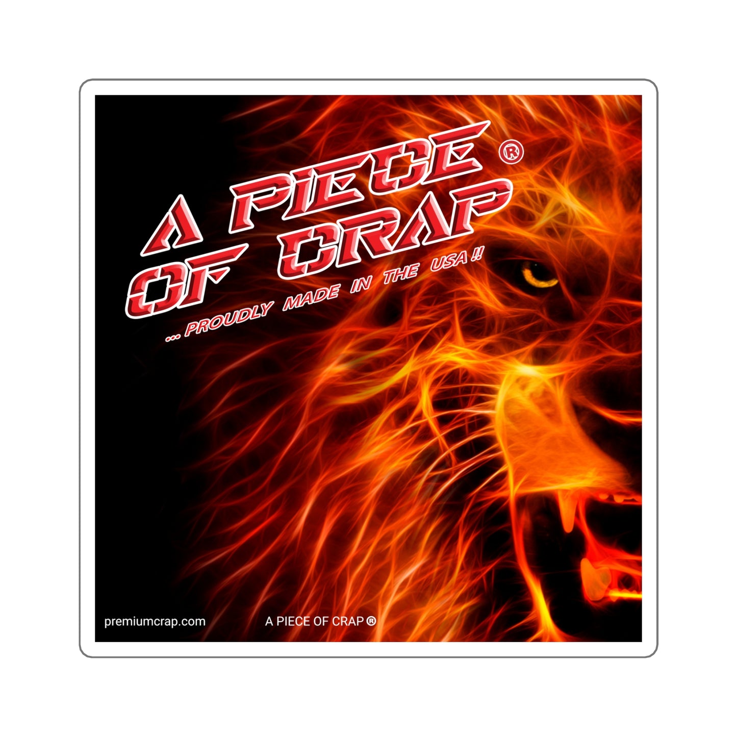 A Piece Of Crap Square Stickers