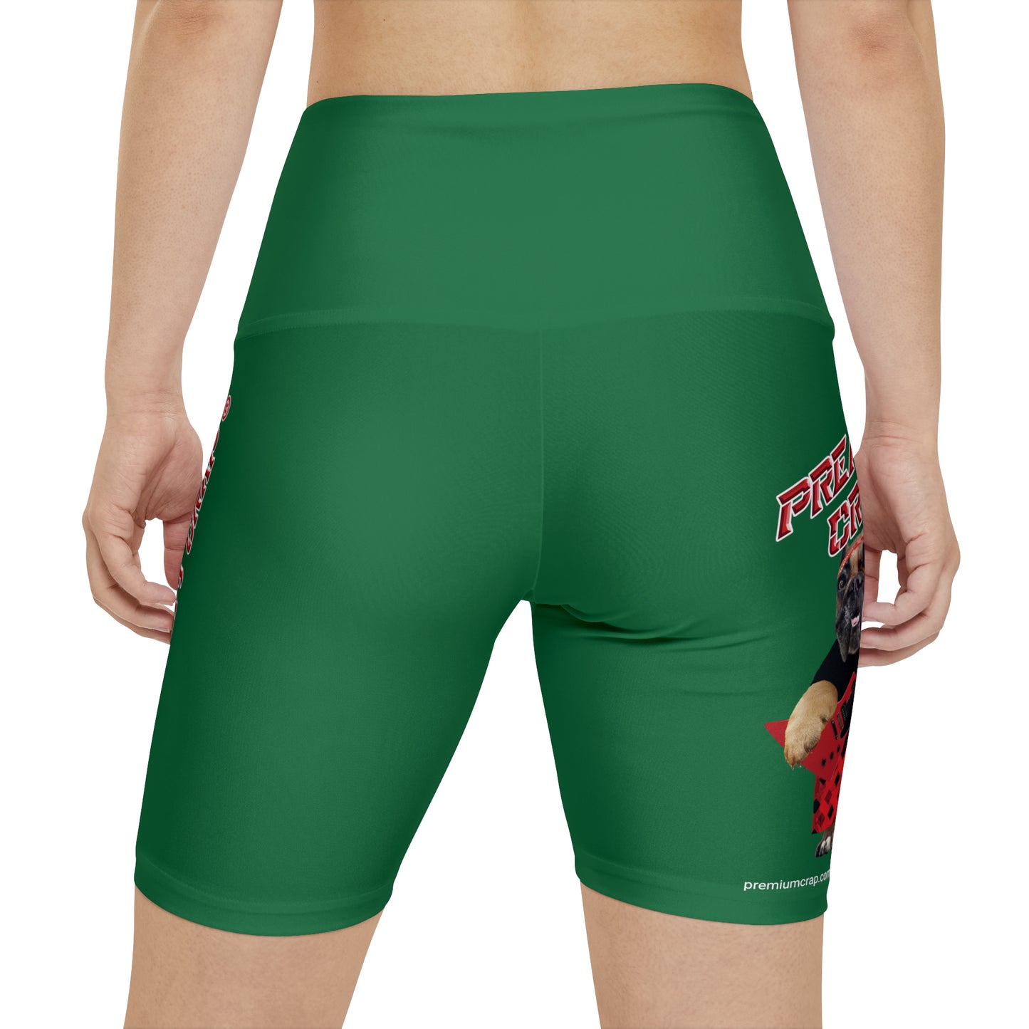 Premium Crap II Women's Workout Shorts - Dark Green