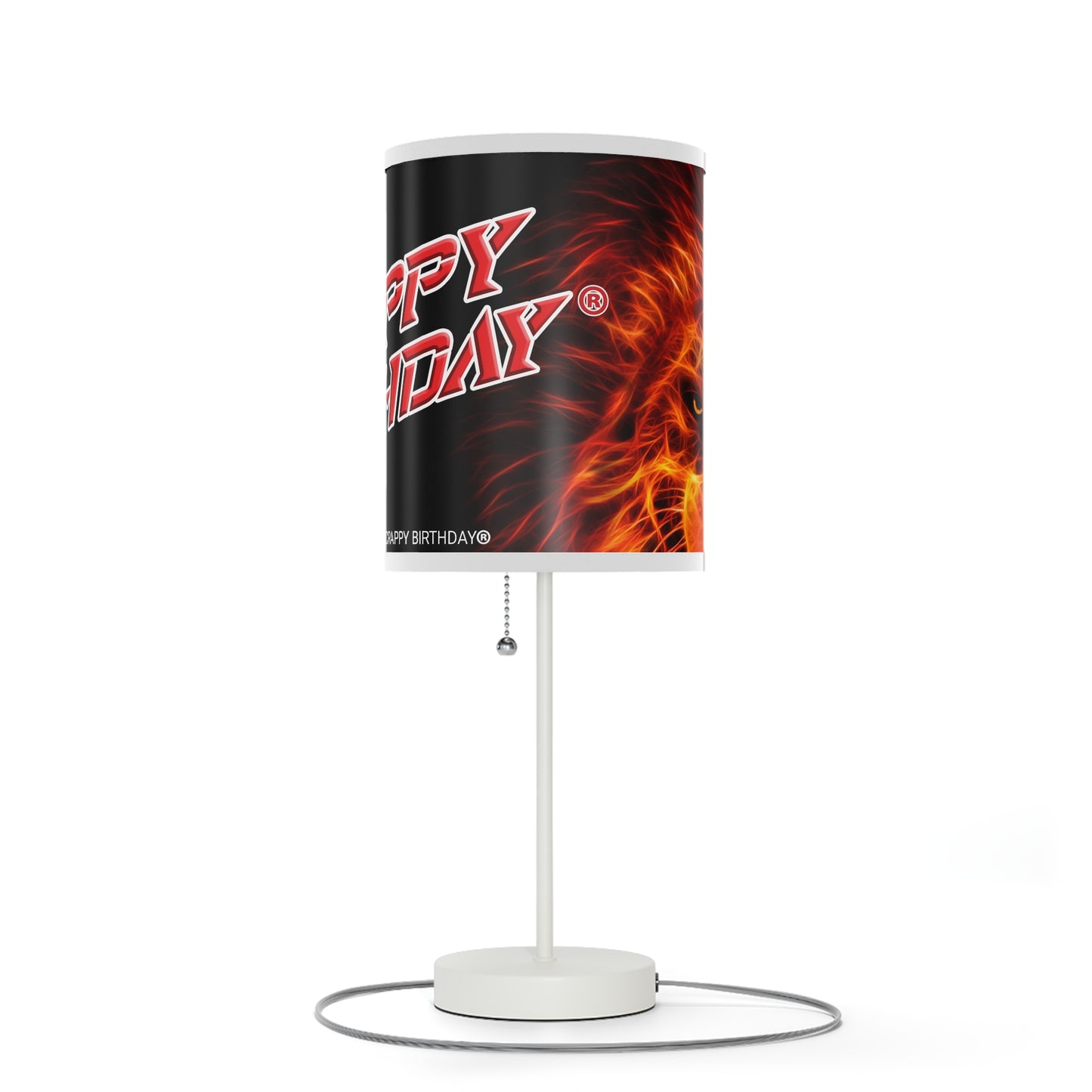 Crappy Birthday Lamp on a Stand