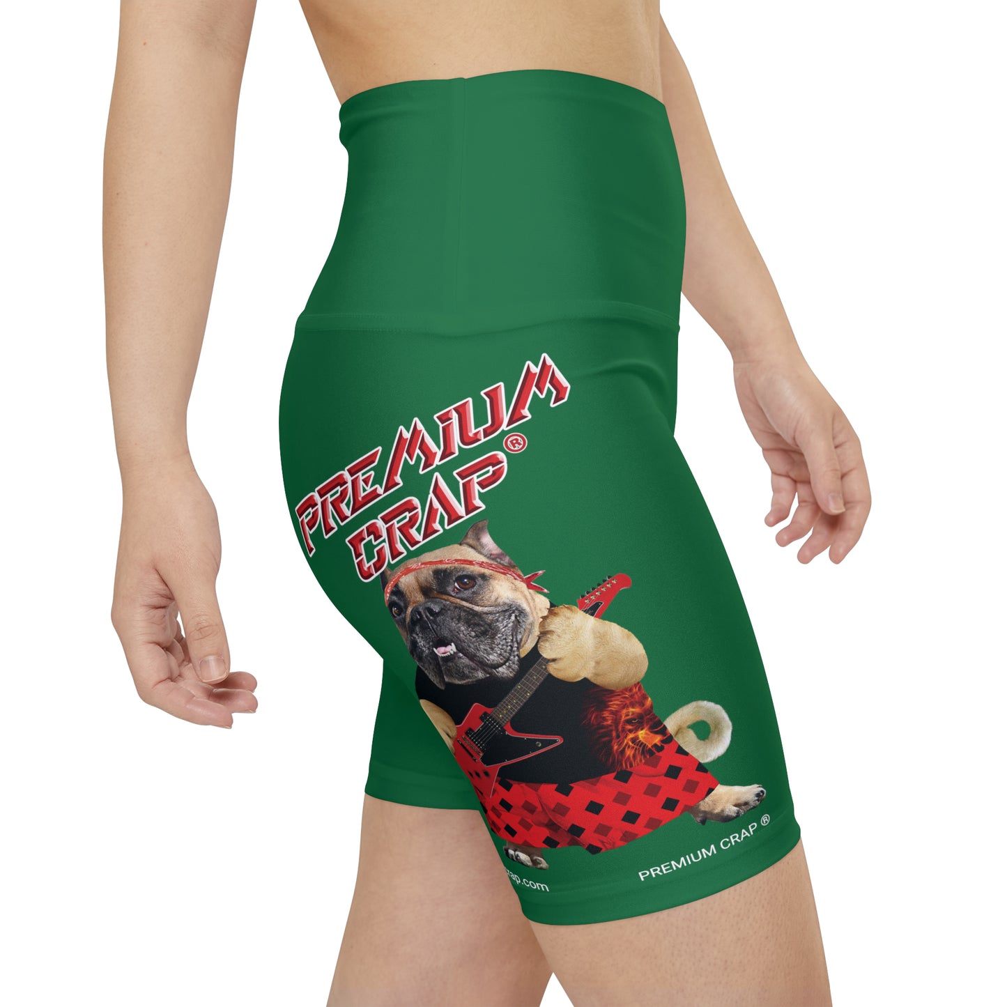 Premium Crap II Women's Workout Shorts - Dark Green