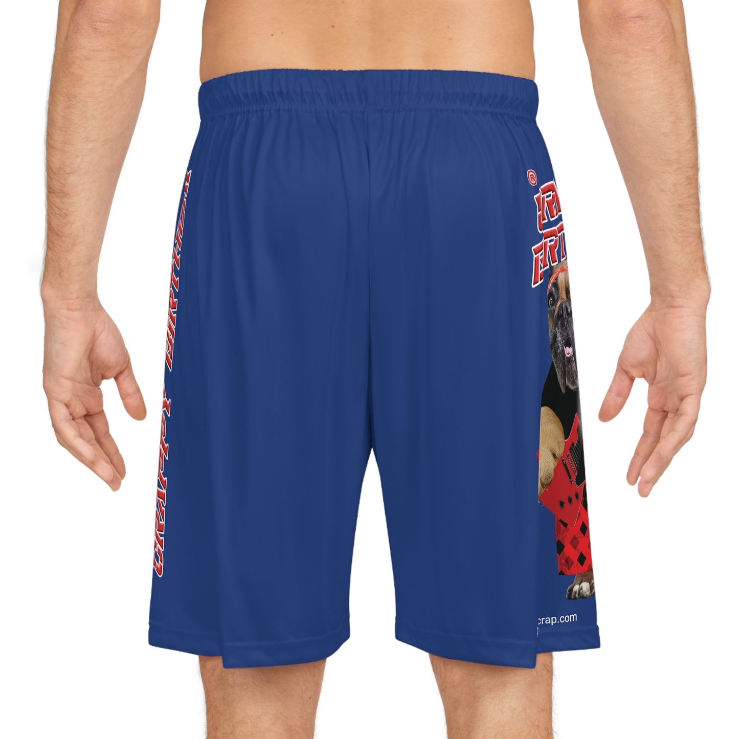 Crappy Birthday II Basketball Shorts - Dark Blue
