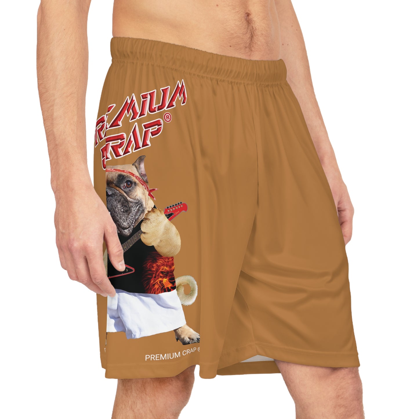 Premium Crap Basketball Shorts - Light Brown