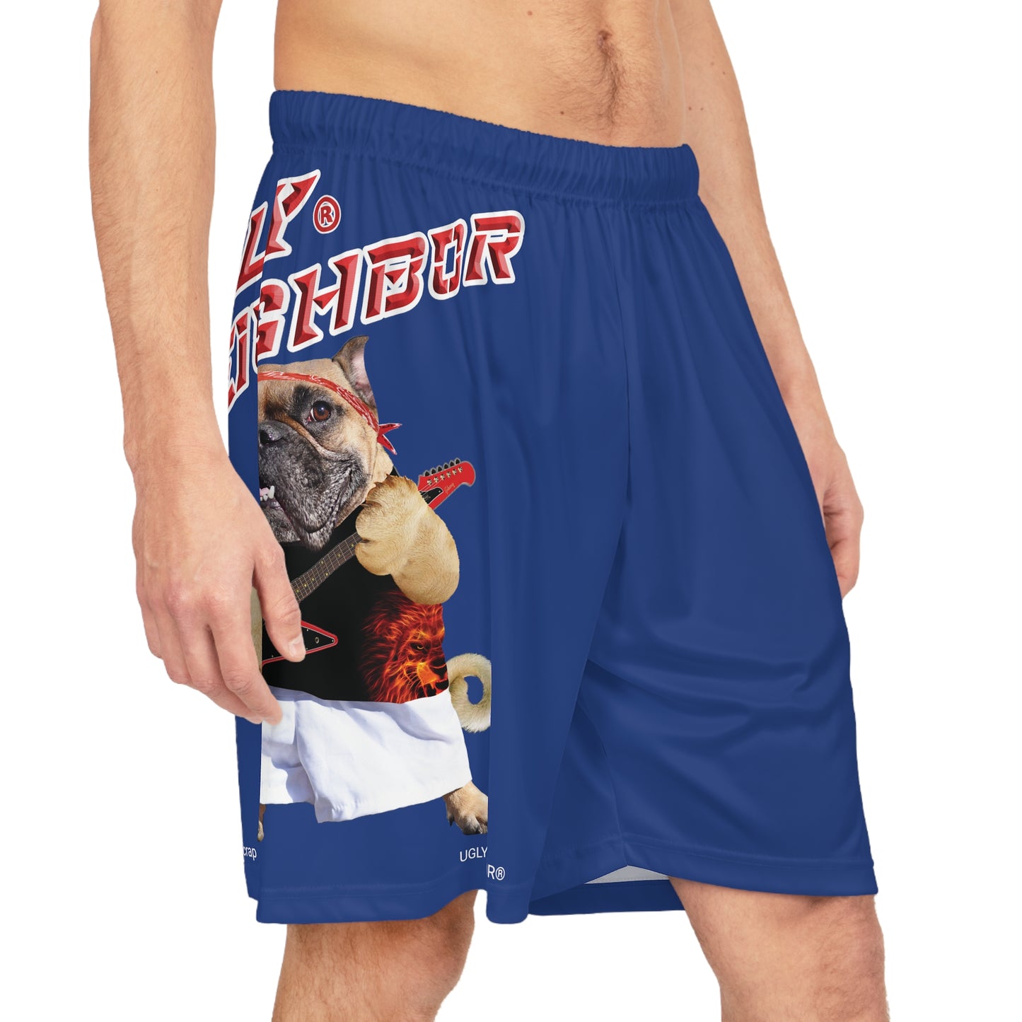 Ugly Neighbor BougieBooty Baller Shorts - Dark Blue