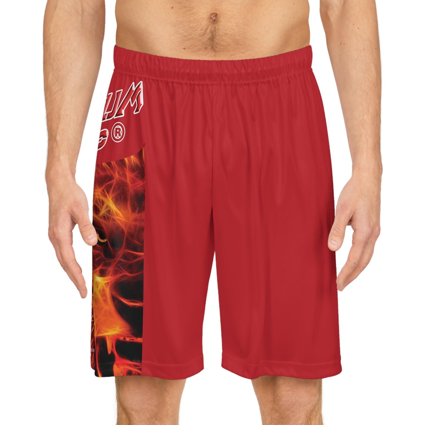 Premium Crap BougieBooty Baller Shorts - Dark Red