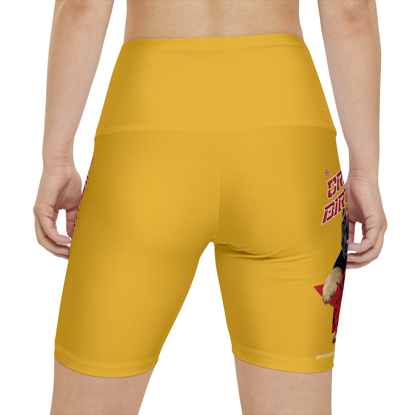 Crappy Birthday II Women's Workout Shorts - Yellow