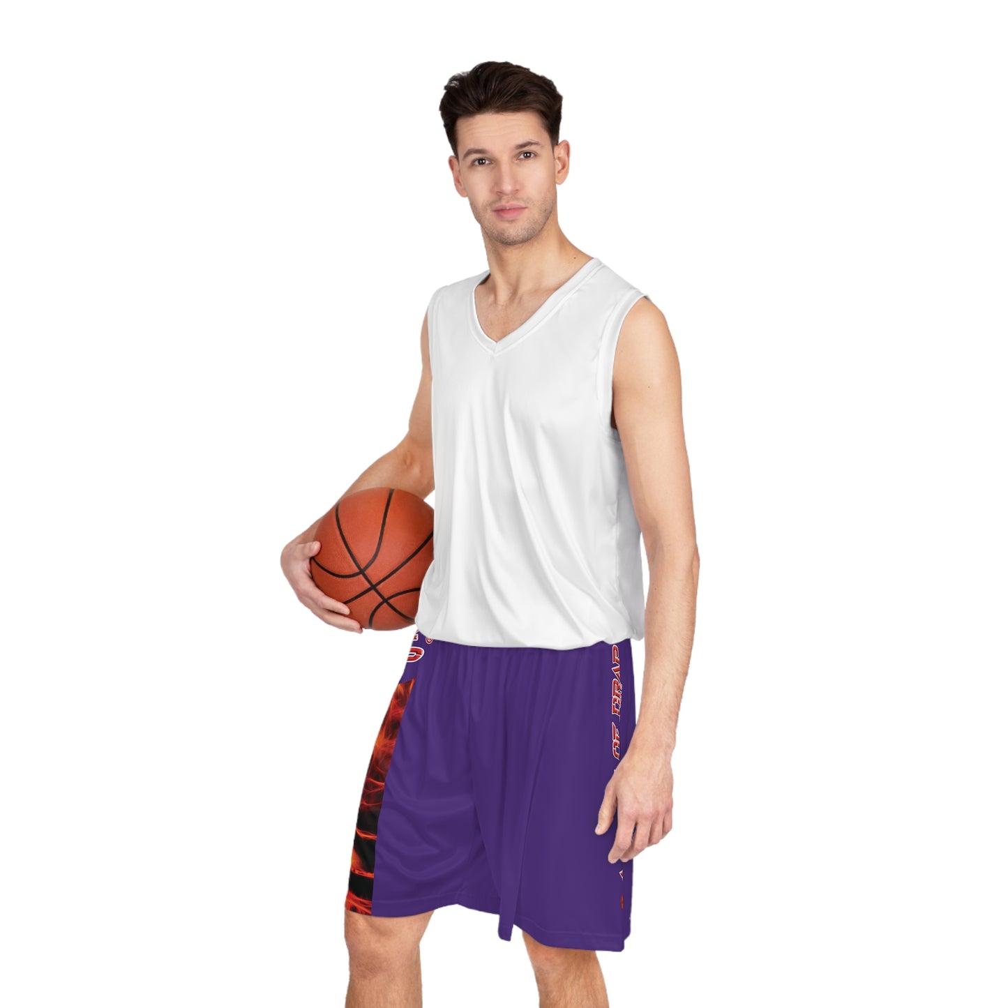 A Piece Of Crap BougieBooty Baller Shorts - Purple