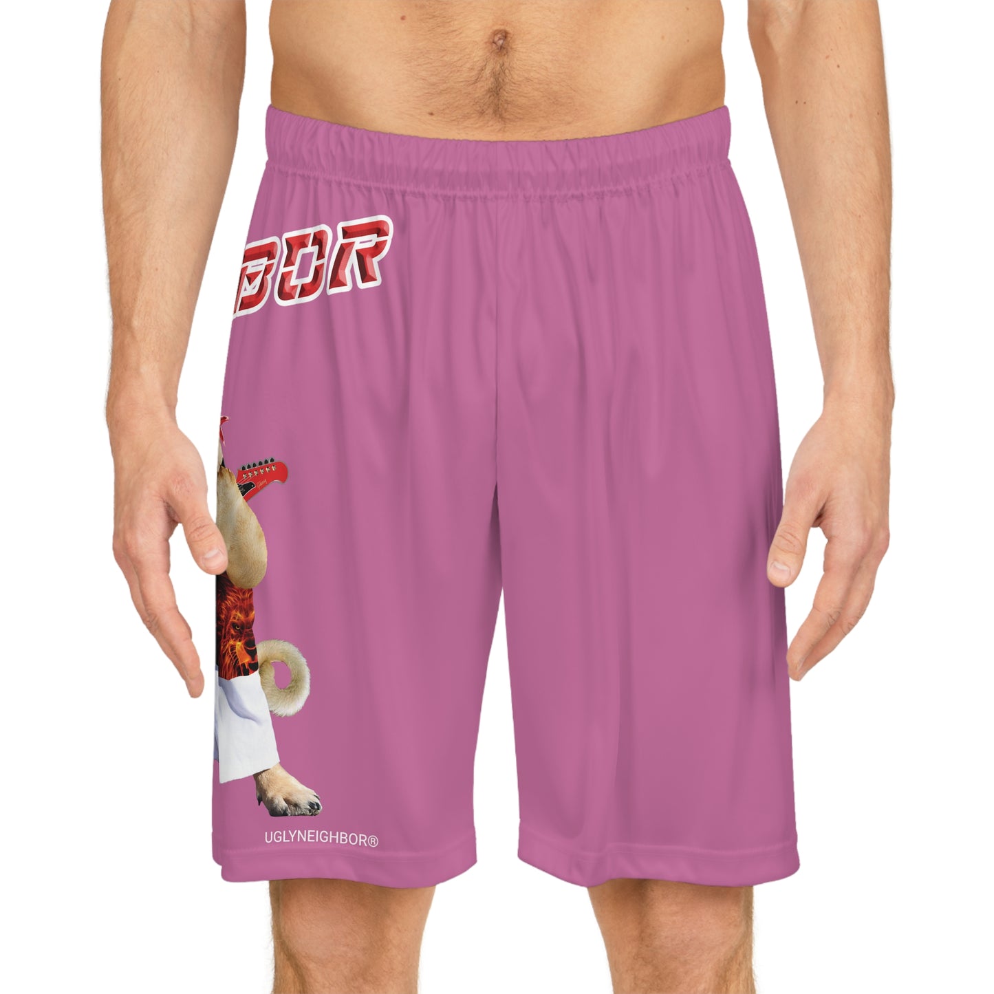 Ugly Neighbor BougieBooty Baller Shorts - Light Pink