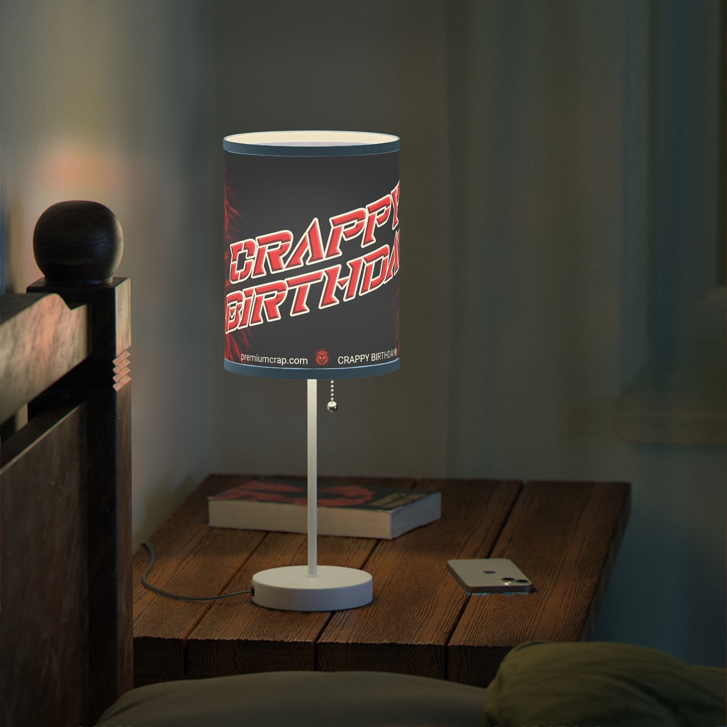 Crappy Birthday Lamp on a Stand