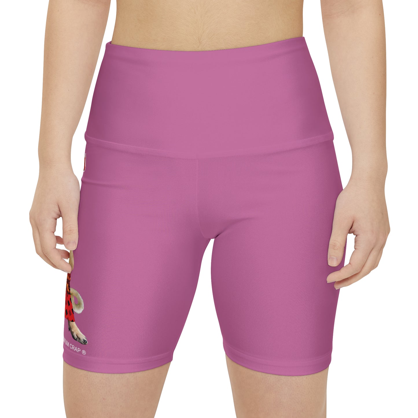 Premium Crap II Women's Workout Shorts - Light Pink