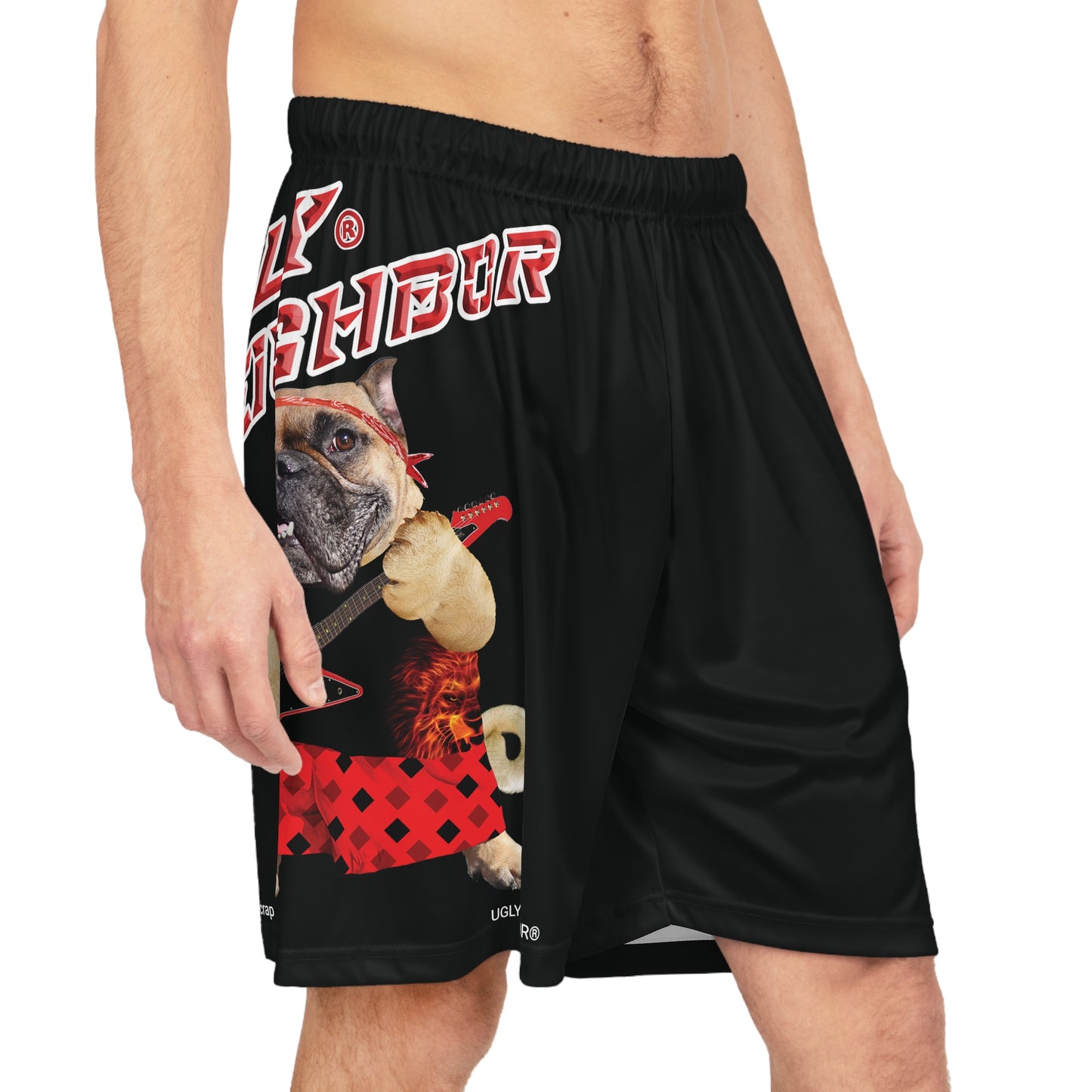 Ugly Neighbor II Basketball Shorts - Black