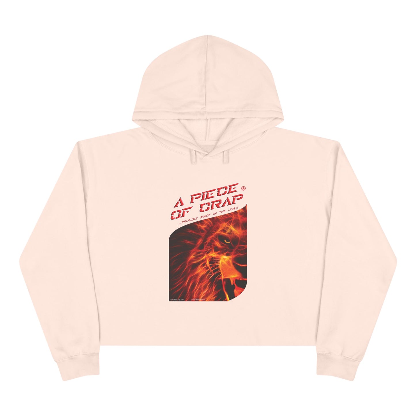 A Piece of Crap Cropped Hoodie