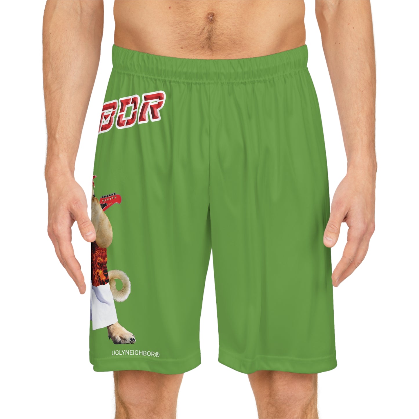Ugly Neighbor BougieBooty Baller Shorts - Green