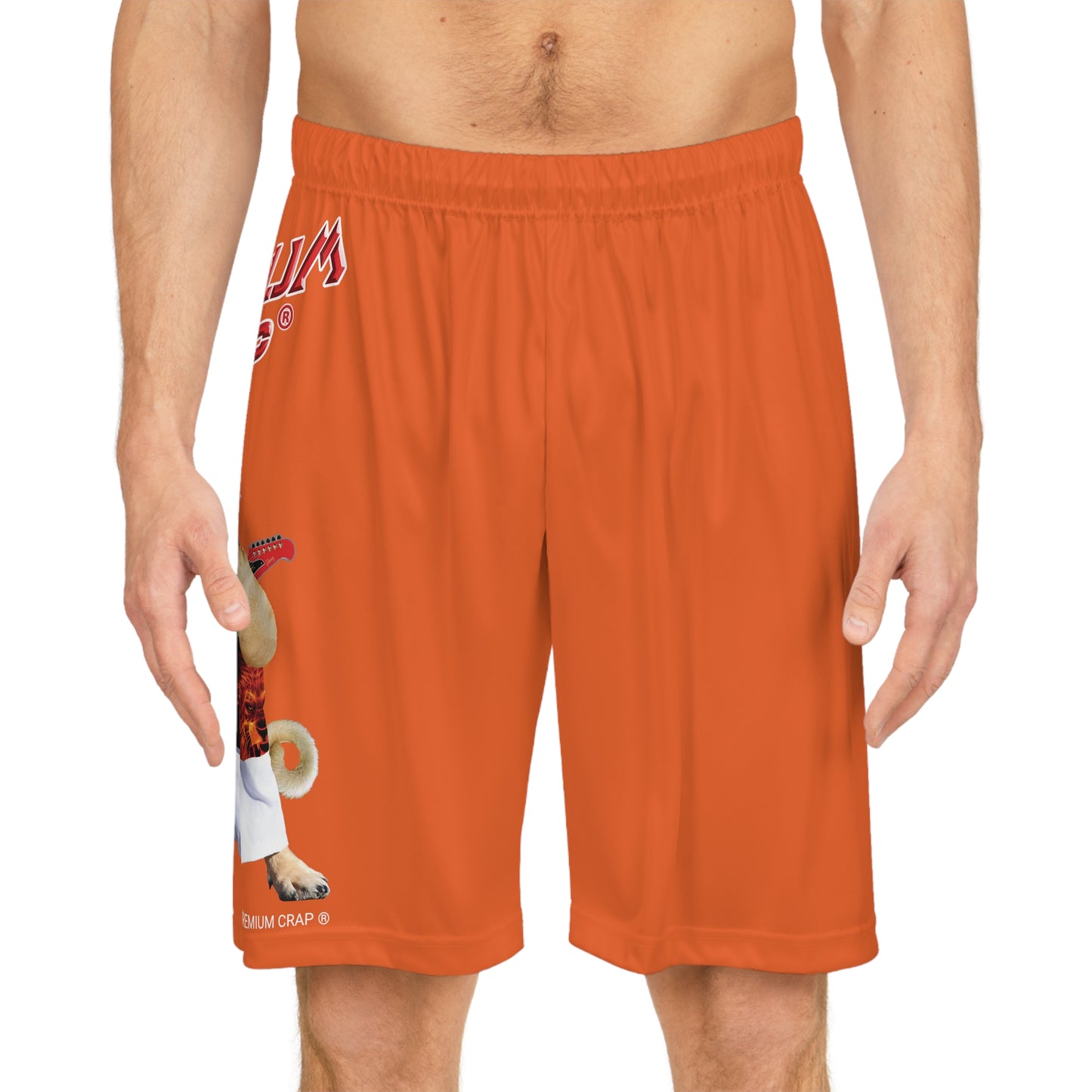 Premium Crap Basketball Shorts - Orange
