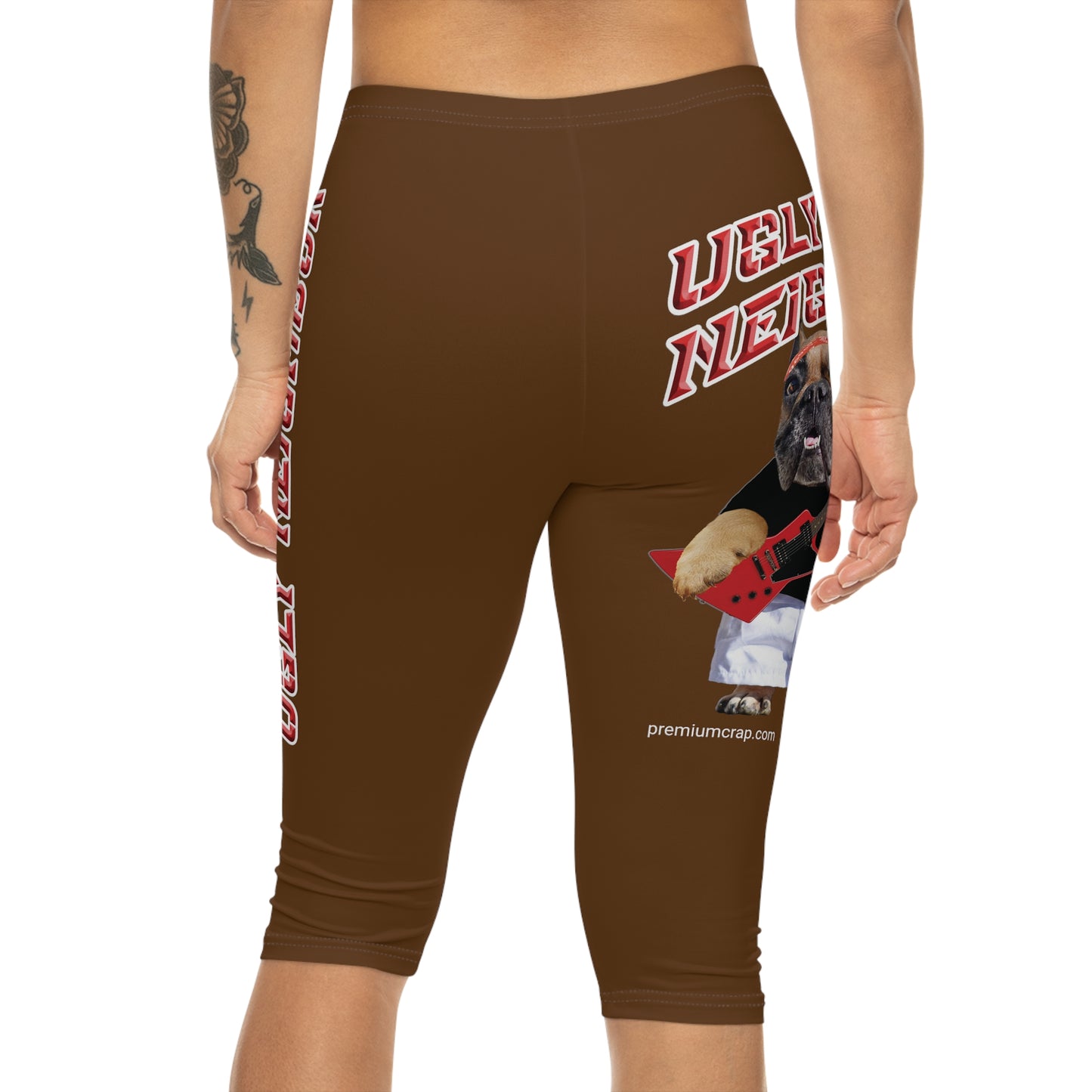 Ugly Neighbor Capri-Cious Leggings - Brown