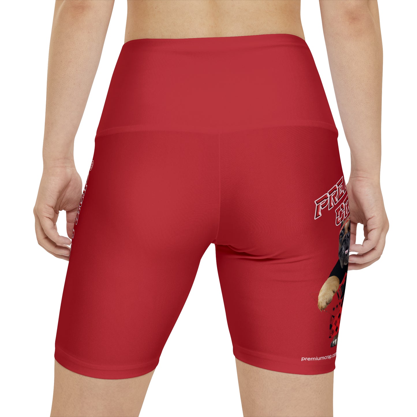 Premium Crap II Women's Workout Shorts - Dark Red