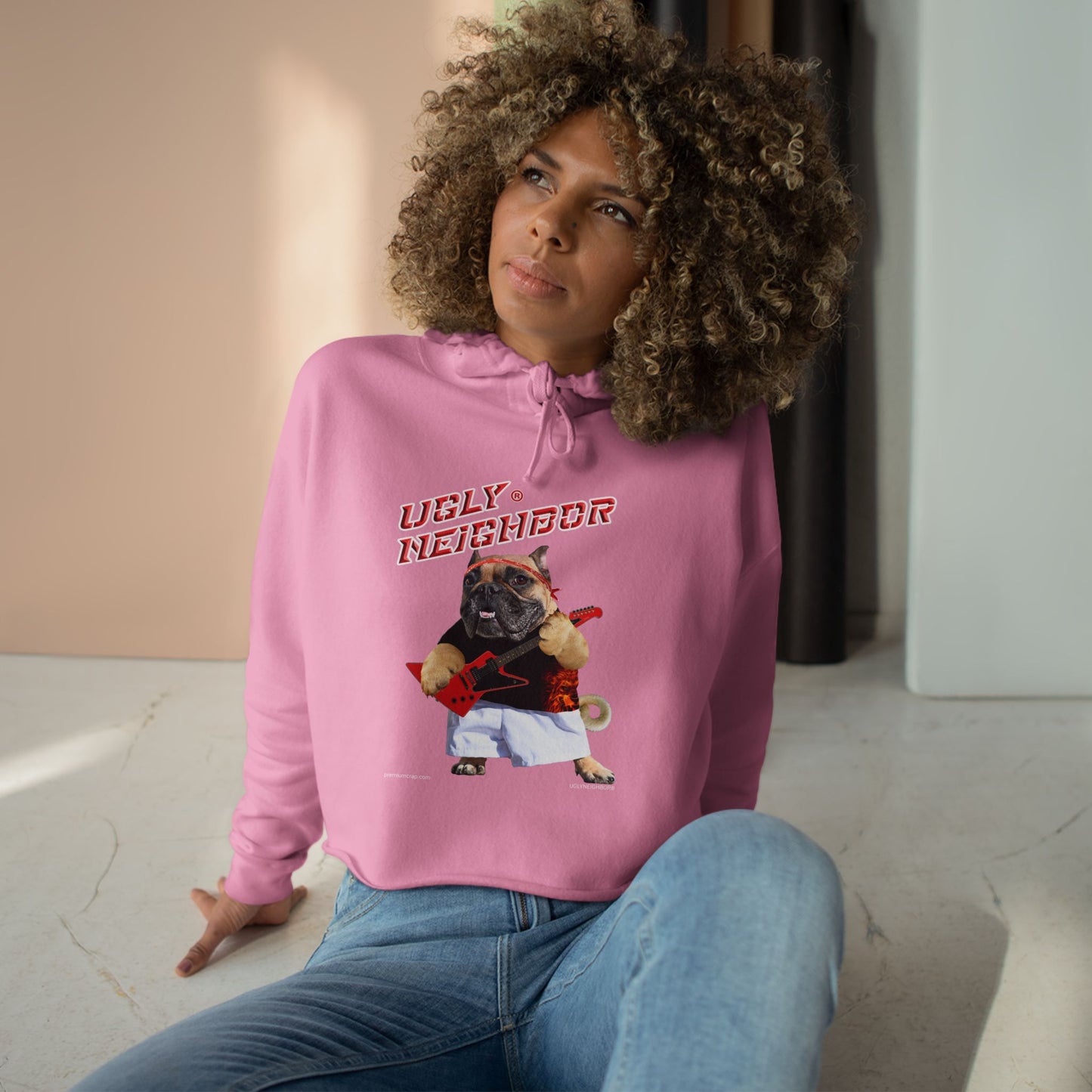 Ugly Neighbor Cropped Hoodie