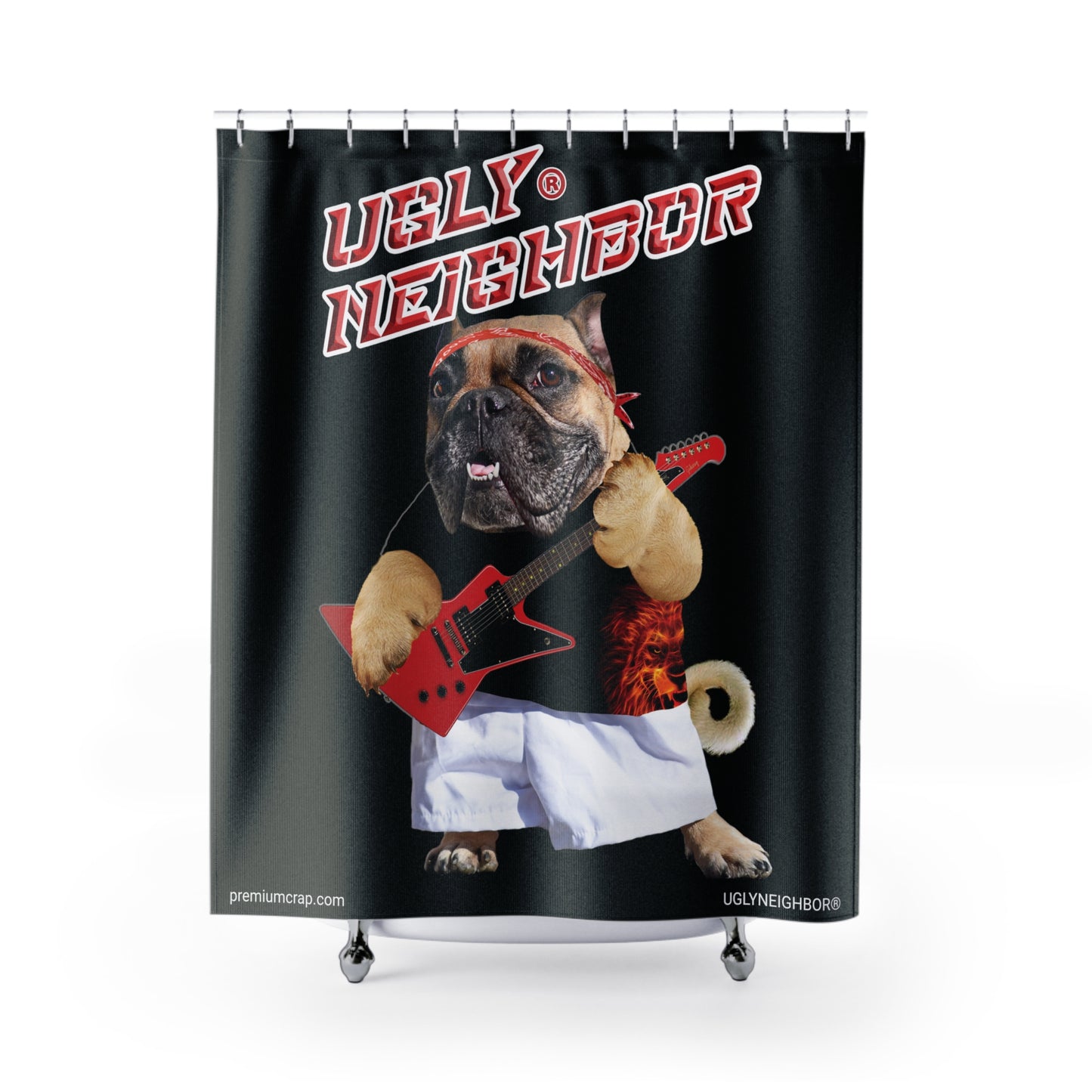 Ugly Neighbor Shower Curtains